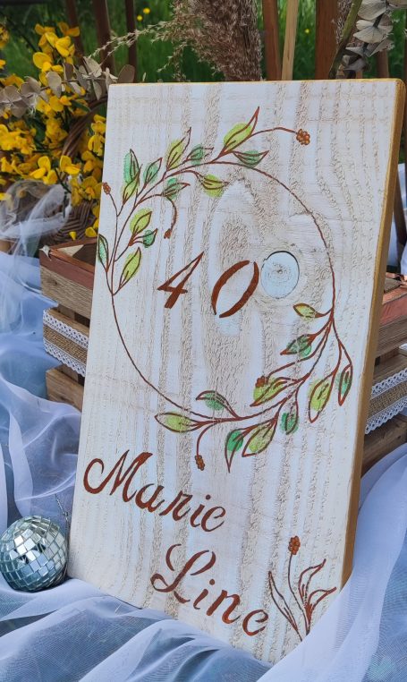 Personnalisation sur bois